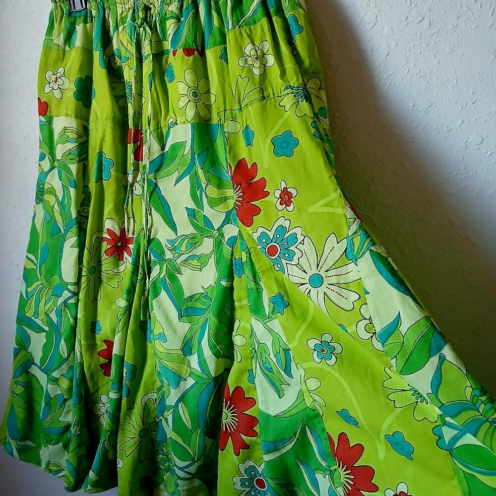 Vibrant floral skirt